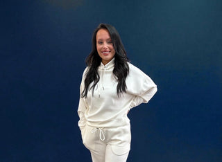 Ivory Funnel Neck Pullover