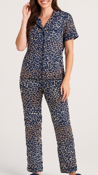 Yummy PJ Set Purple Animal Print