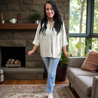 Heavenly - Luxe Rhinestone Zip Front Cardi