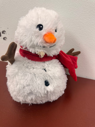 Warmies Snowman Red Scarf