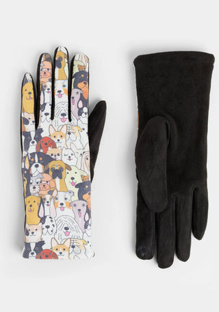 Multi Dogs Touchscreen Gloves