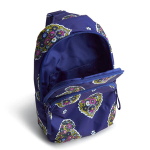 Vera Bradley Small Lorman Sling Backpack Kew Gardens Blue