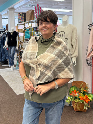 Soren Triangle Scarf - Tan