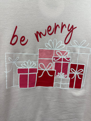 Be Merry Crew Neck Tshirt