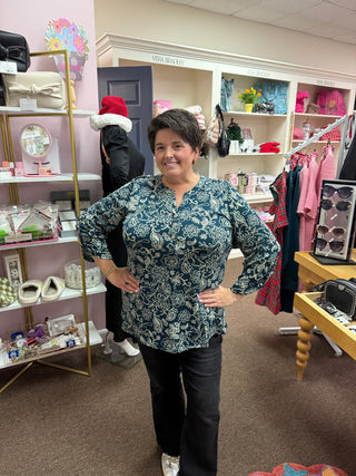 Dear Scarlett Hunter Green Lizzy Luxe Top