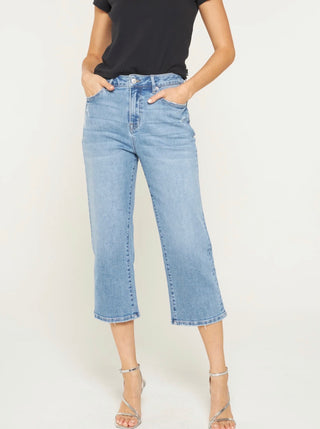 Mica Denim Super High Rise Straight Capri Jean