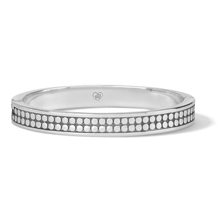 Pebble Round Hinged Bangle - Silver, OS