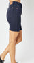 Judy Blue HW Navy Garment Dyed Tummy Control Bermuda Shorts -