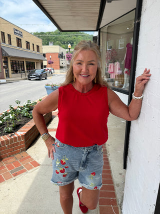 Comfort Meets You Top - Red