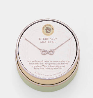 Spartina Necklace 18" Eternally Grateful/Infinity Silver