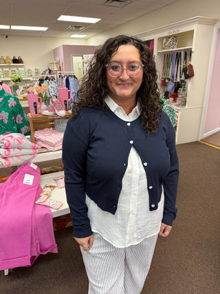 Natural Goodness Navy Cardigan