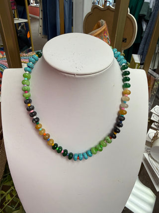 Multi Color Beaded Necklace