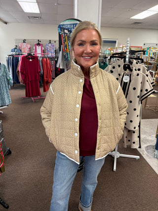 Ditsy Floral Puffer Jacket
