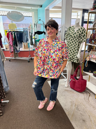 Blooming With Color Top