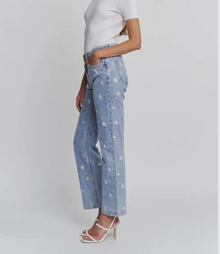 Mica High Rise Straight Leg Daisy Jean