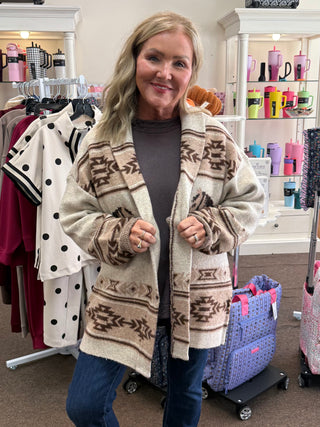Horse Oatmeal Cardigan