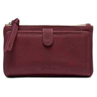 Consuela Plum Slim Wallet