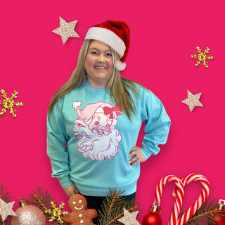 Pink Santa Sweatshirt