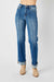 Judy Blue Jeans HW Seam & Cuffed Straight