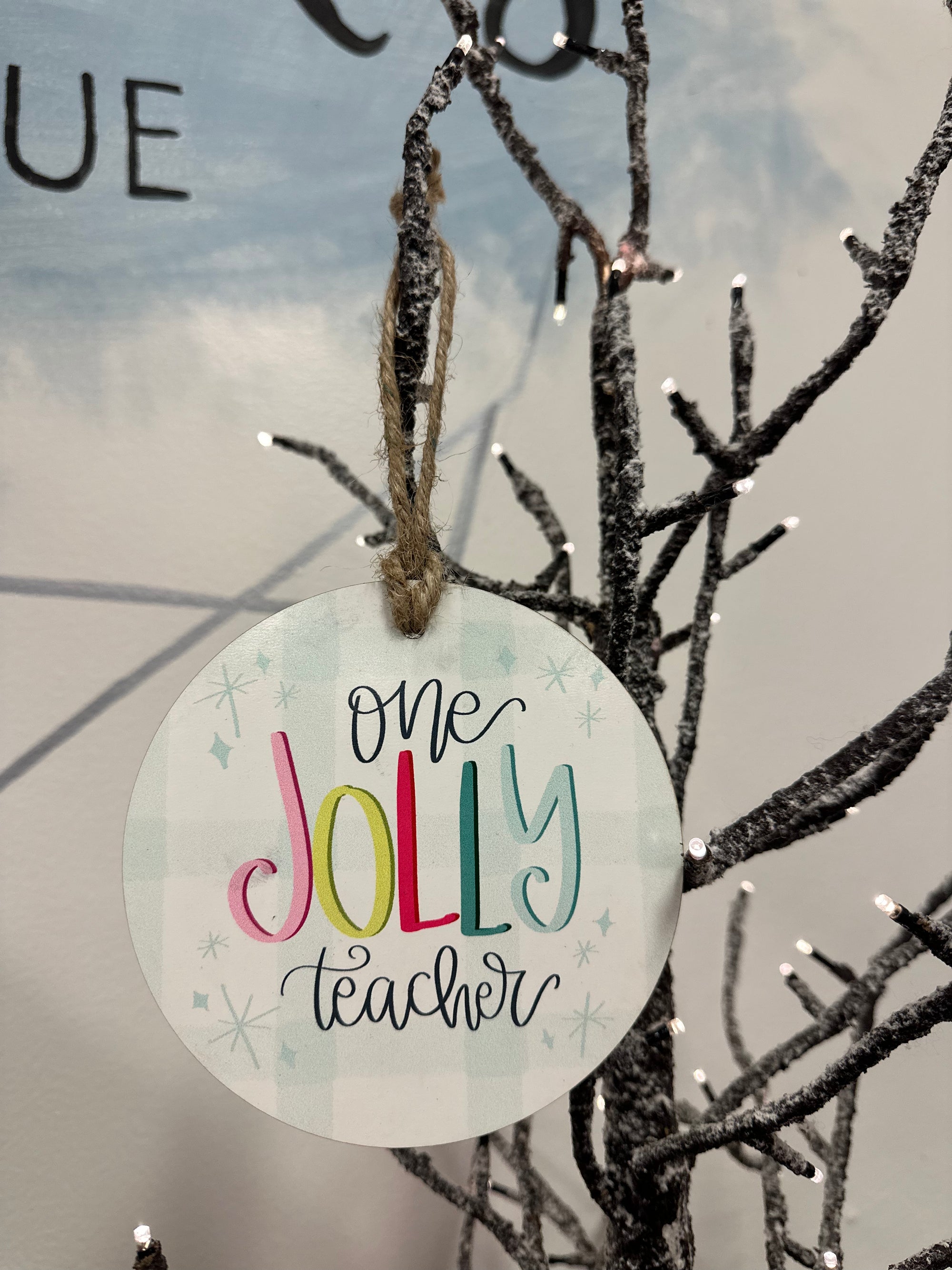 One Jolly Teacher Ornament