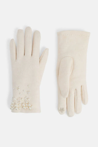 Pearly Wrist Touchscreen Gloves