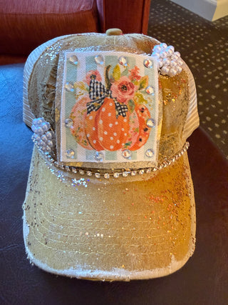 Blingy Pumpkin Hat