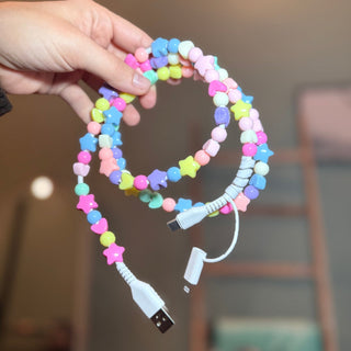 Beaded 6 Foot Phone Charger
