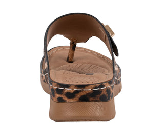 Arla Leopard Thong Sandals