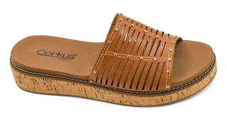Corkys At Ease Cognac Sandal