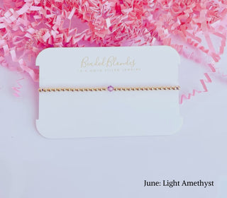 Birthstone Swarovski Bracelet