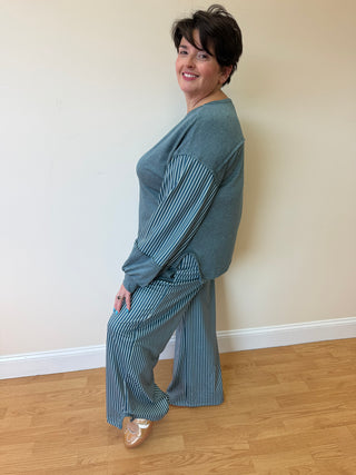 Green Bay Long Sleeve Top & Pant Set