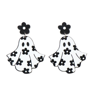 Black & White Flower Ghost
