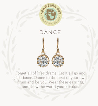 Sea La Vie Drop Earrings Dance/Gem Gold