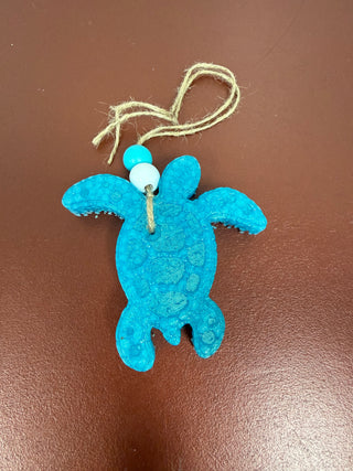 Beaded Sea Turtle Blue Hawaiian Freshie