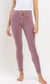 Vervet Jeans Wistful Mauve HR Ankle Skinny