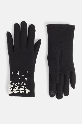 Pearly Wrist Touchscreen Gloves