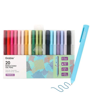 Retractable Gel Pen Set of 20