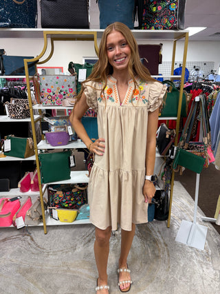 Freya Embroidered Dress
