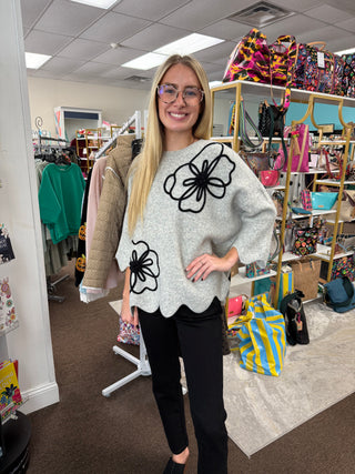 Taline Sweater With Flower