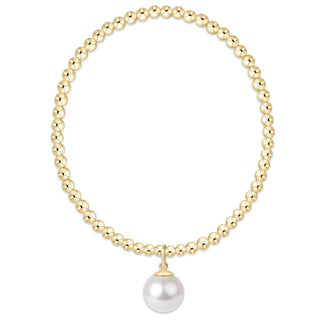 Enewton Extends classic gold 3mm bracelet - classic pearl 10mm charm