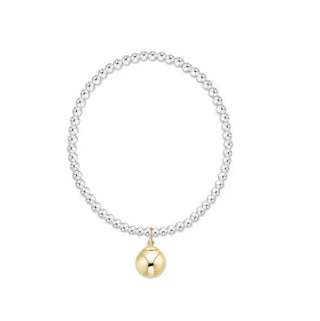 Enewton Classic Mixed Metal 3MM Bracelet - Classic Gold 10MM Charm