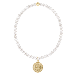 Enewton Classic Pearl 3MM Bracelet Blessing Gold Disc