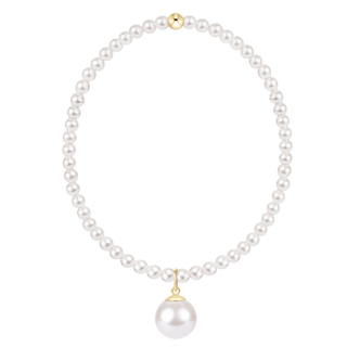 Enewton Extends classic pearl 3mm bracelet - classic pearl 10mm charm