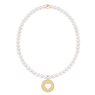 Enewton Classic Pearl 3MM Bracelet Love Gold Disc