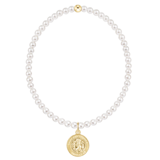 Enewton Classic Pearl 3MM Bracelet Protection Gold Disc