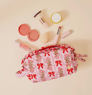 Essentials Quilted Cosmetic Pouch Oh So Merry