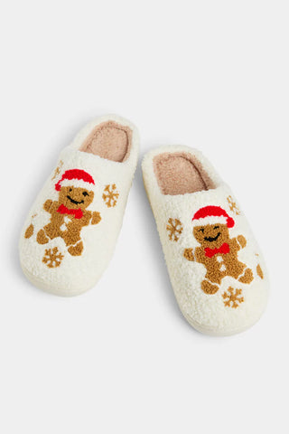 Gingerbread Happy Feet Slippers