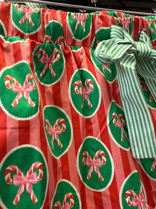 Candy Cane Stripe Cotton PJ Pants