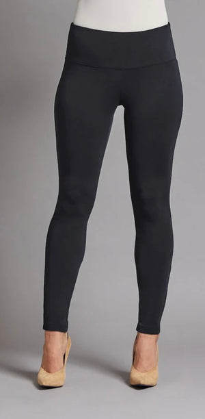 Wide Band Pull-On Ankle Legging Heather Grey