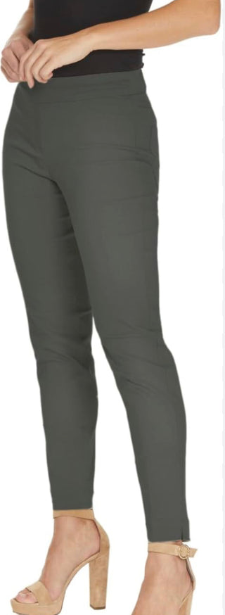 M30719PM Pull On Ankle Pant with Pockets Gun Metal